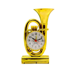 Vintage Trumpet Alarm Clock: Small, Stylish & Wakes You Up! ~5227-1