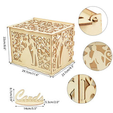 Wooden Wedding Gifts Card Boxes - Puritific