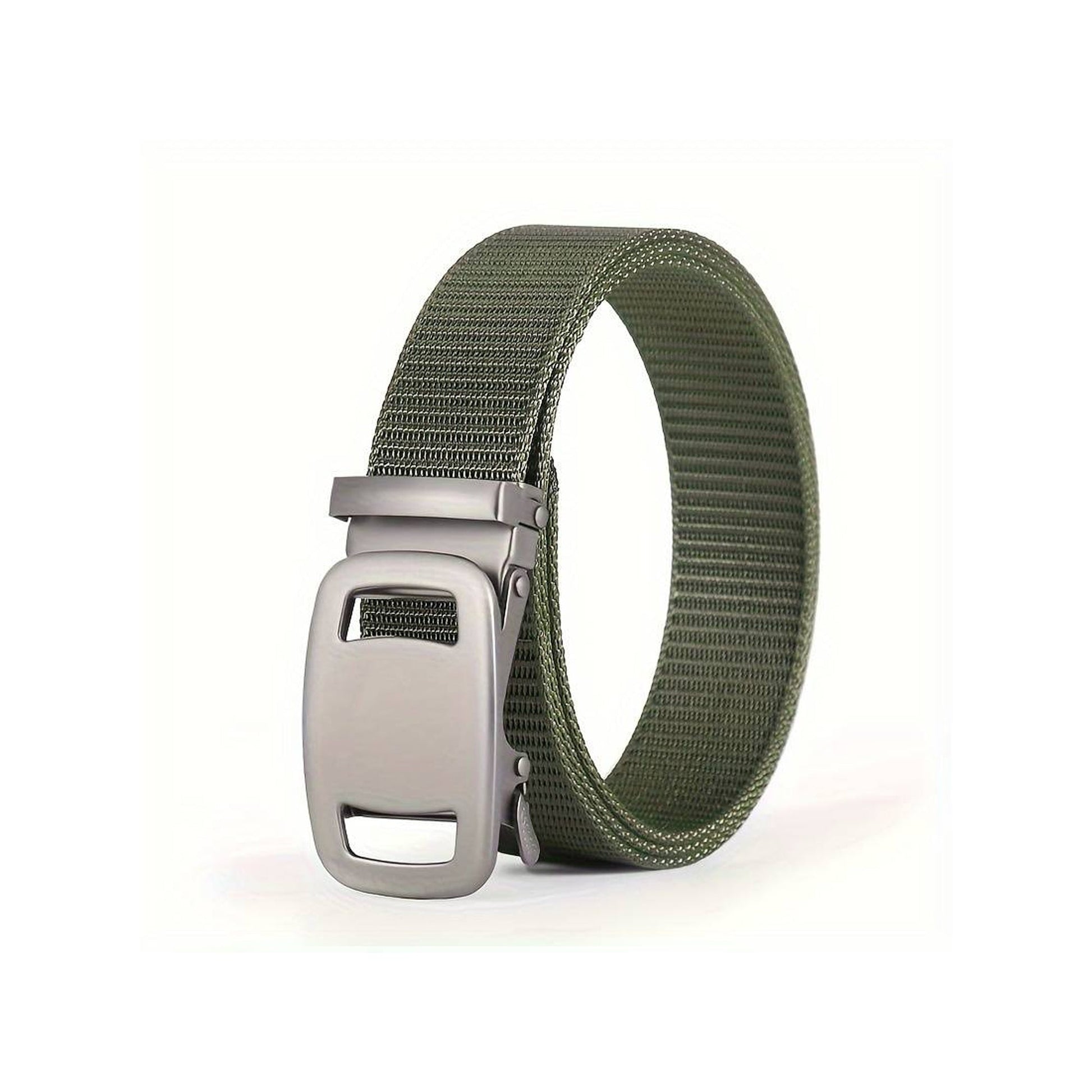 Automatic Lock Buckle Non-Metal Military Nylon Belt for Unisex~5376-6