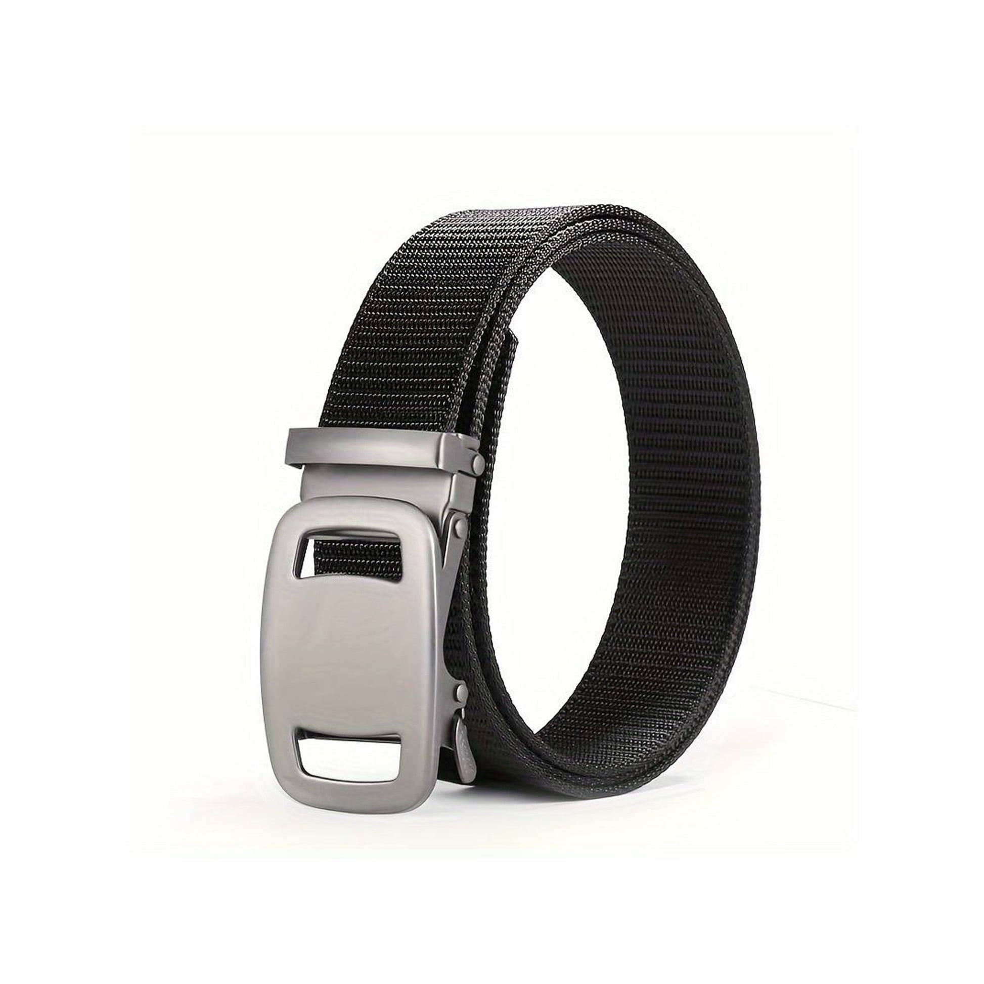 Automatic Lock Buckle Non-Metal Military Nylon Belt for Unisex~5376-9