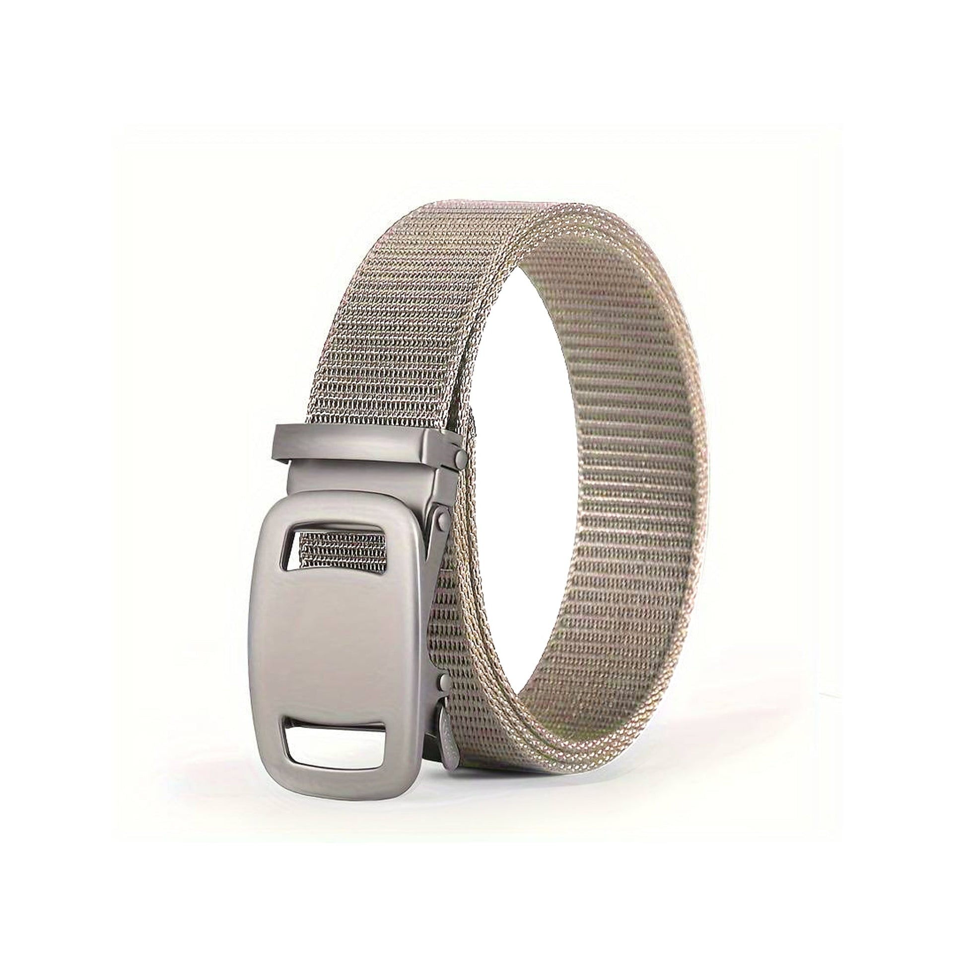 Automatic Lock Buckle Non-Metal Military Nylon Belt for Unisex~5376-8