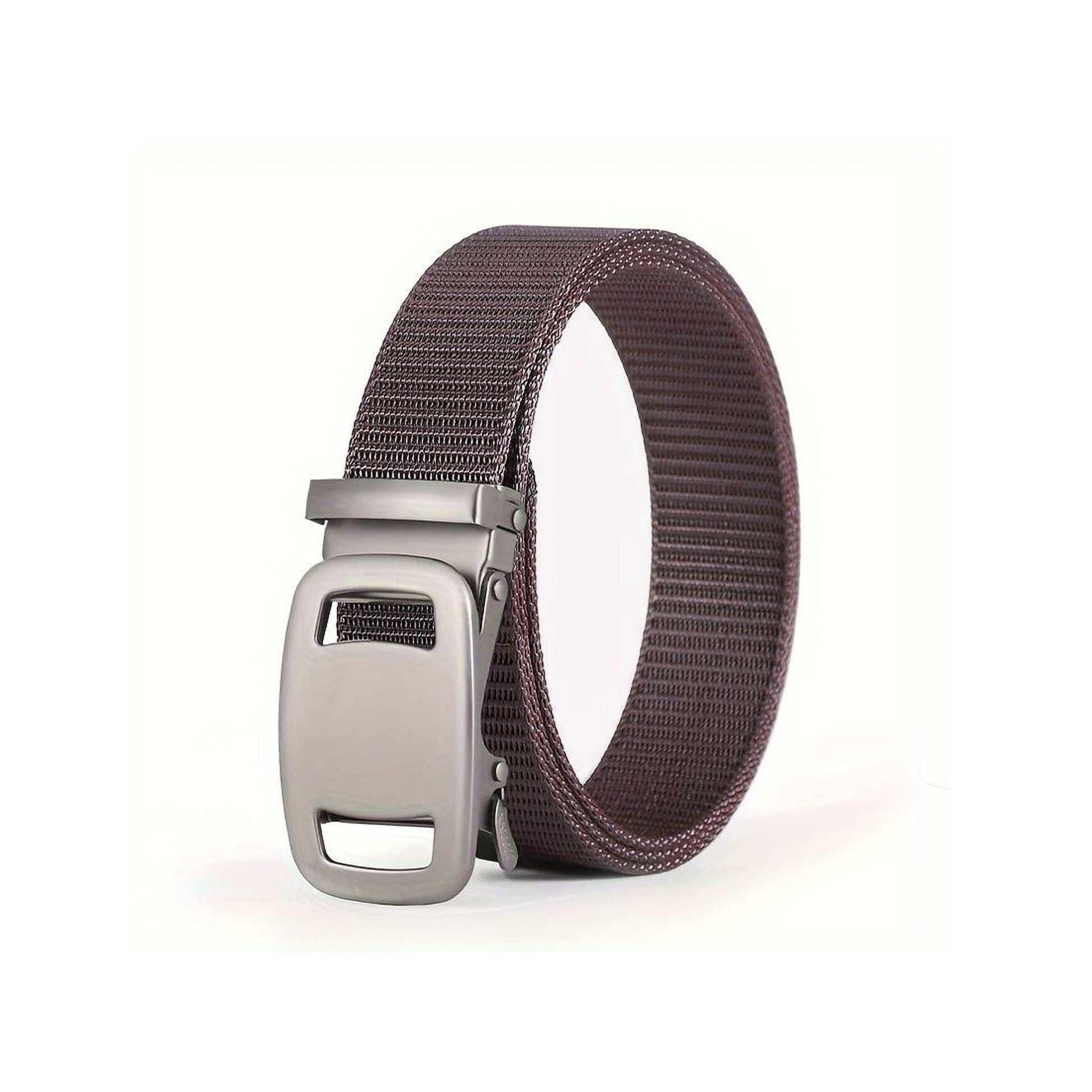 Automatic Lock Buckle Non-Metal Military Nylon Belt for Unisex~5376-2