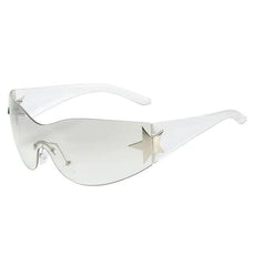 Y2K Star Punk Sports Sunglasses - UV400 Designer Sun Goggles for Men and Women - Puritific