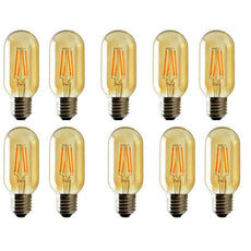 10 Pack 4W T45 E27 LED Dimmable Vintage Filament Light Bulb~4171-0