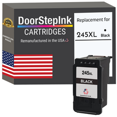 DoorStepInk Brand for Canon PG-245XL Black High Yield Remanufactured in the USA Ink Cartridges-0