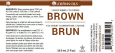 Brown Liquid Food Color - Liquid Food Coloring - 4 oz - 1 Gallon-1