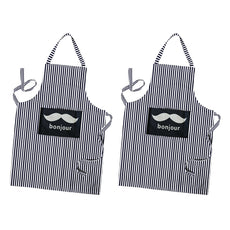 Chef Bib Pocket Professional Cooking Aprons for Women Men ~ 5457-8