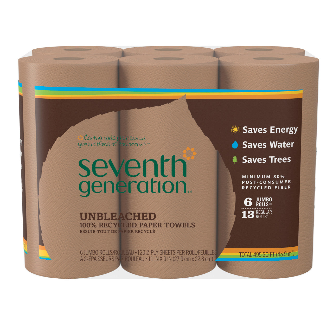 Seventh Generation Brown Paper Towels (4x6 CT)-0