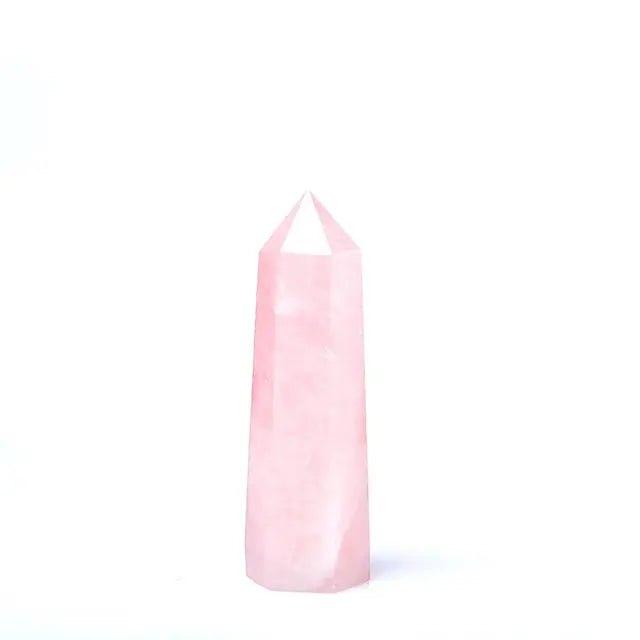 Rose Quartz Crystal Obelisk - Puritific