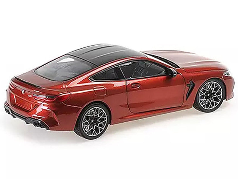 2020 BMW M8 Coupe Red Metallic with Carbon Top 1/18 Diecast Model Car by Minichamps-3