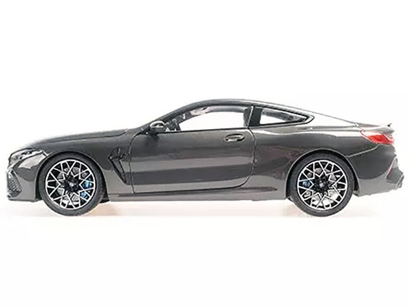 2020 BMW M8 Coupe Gray Metallic with Carbon Top 1/18 Diecast Model Car by Minichamps-3