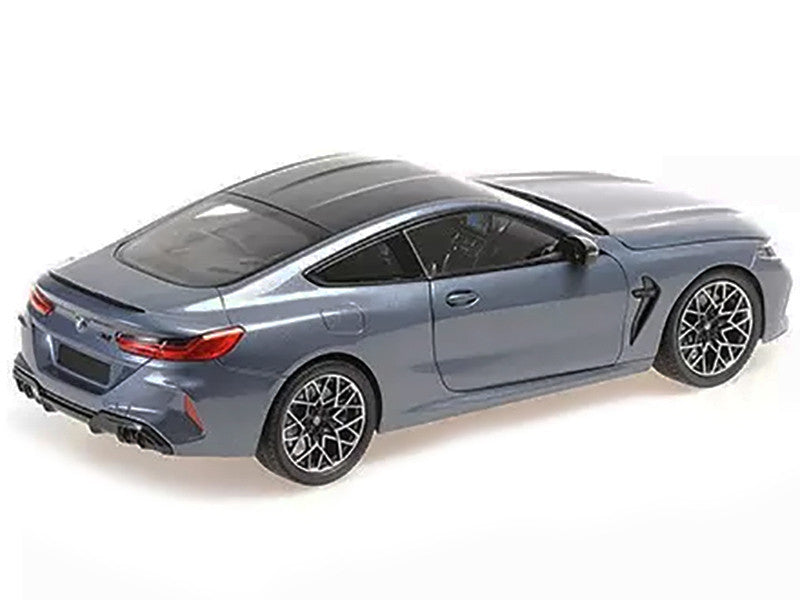 2020 BMW M8 Coupe Blue Metallic with Carbon Top 1/18 Diecast Model Car by Minichamps-2