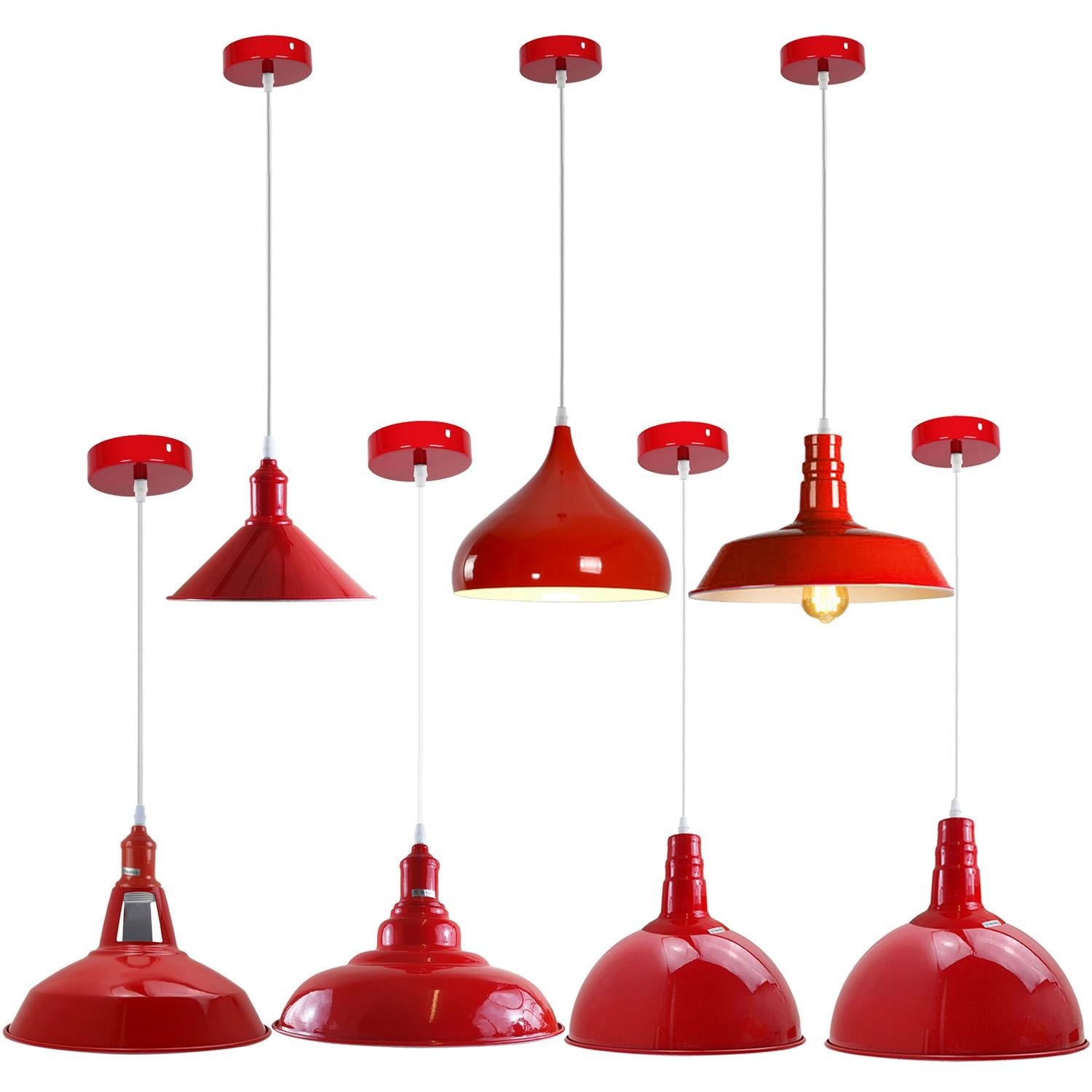 Red Retro Bedroom and Kitchen Pendant Light Shades~1435-1