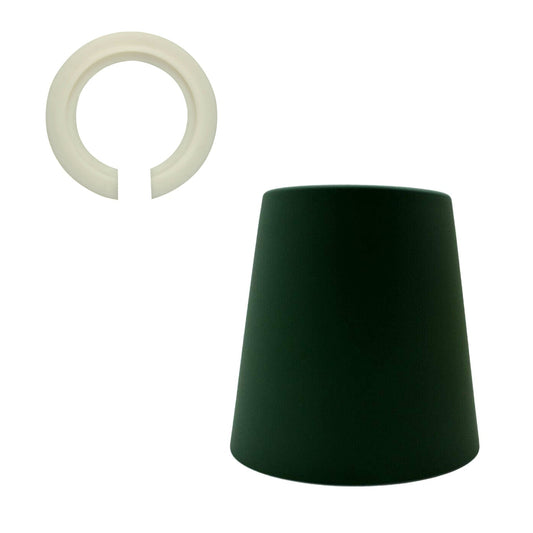 Retro Easy Fit Light Shade 13cm Metal E27 Green Lampshade~3892-0