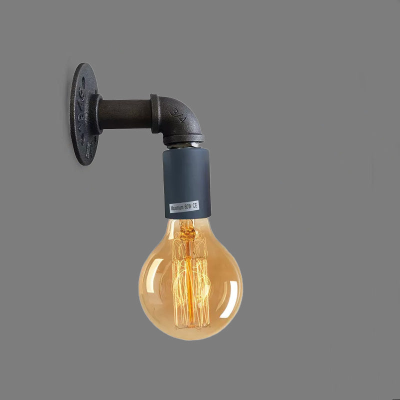 Water Pipe Wall Lamp Industrial style single wall light fitting~1523-0