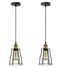 Vintage Industrial Modern Retro Loft Cage Ceiling Lamp Cage Pendant Lights~1417-5