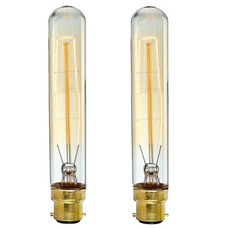 2 Pack B22 LED Edison Dimmable Vintage Amber Glass Warm white 2700K Light Bulbs~5341-6