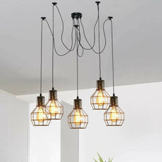 Chandelier Pendant Lights Spider Adjustable DIY E27 Retro Ceiling Light~1590-0