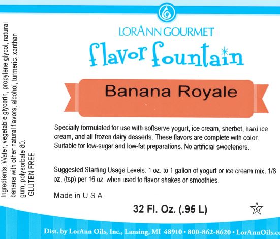 Banana Royale Flavor 32 oz Bottle-1