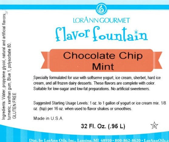 Chocolate Chip Mint Flavor 32 oz Bottle-1