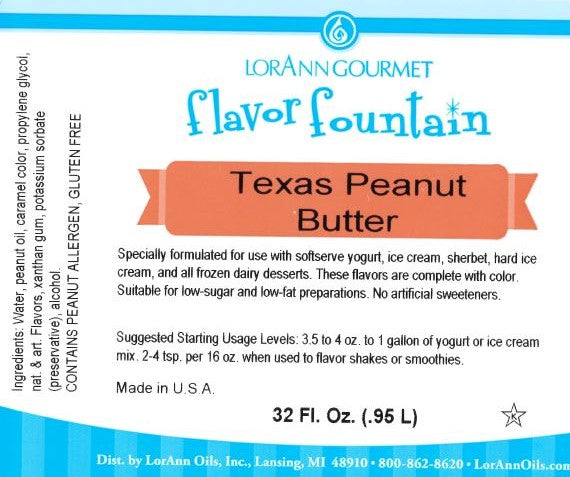 Texas Peanut Butter Flavor 32 oz Bottle-2