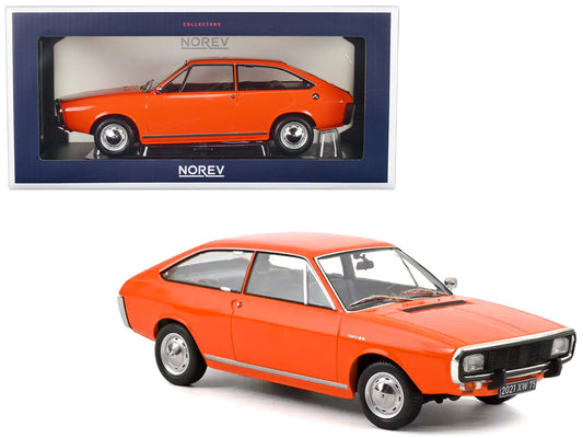 1971 Renault 15TL Orange 1/18 Diecast Model Car by Norev-0