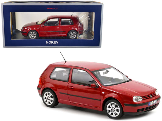 2002 Volkswagen Golf Red 1/18 Diecast Model Car by Norev-0