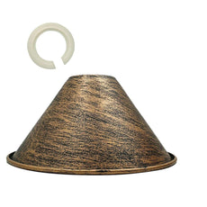 18mm x 10mm Large Easy Fit Pendant Light Shade Metal Lampshade Wall Lamp~1398-11