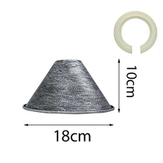 18mm x 10mm Large Easy Fit Pendant Light Shade Metal Lampshade Wall Lamp~1398-8