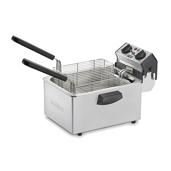 WDF75B Single Compact Deep Fryer by Waring Commercial-0