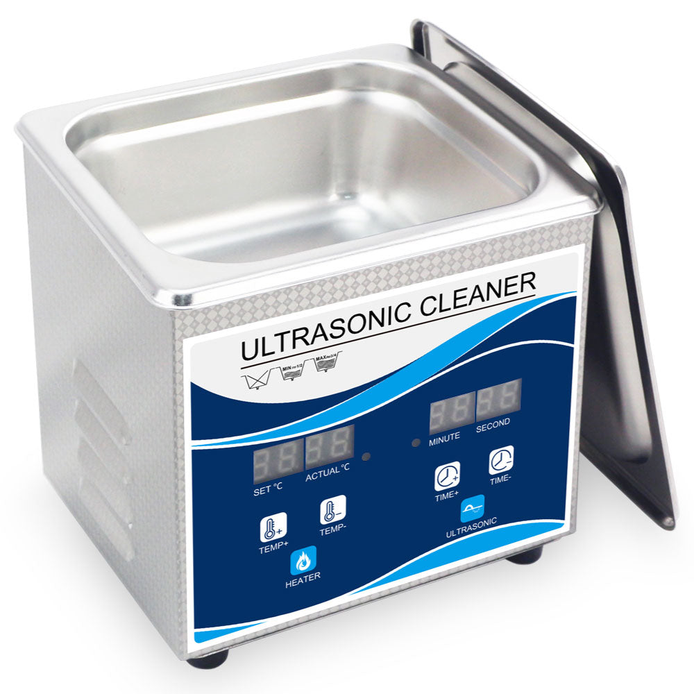 1.3L Digital Ultrasonic Cleaner Jewelry Ultra Sonic Bath Degas Parts Cleaning-2