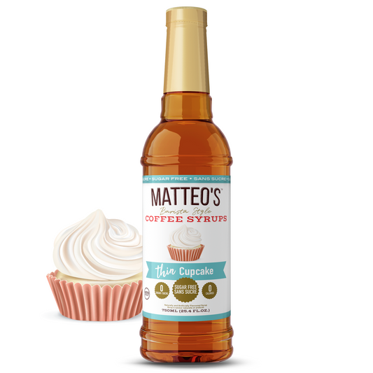 Sugar Free Coffee Syrup, Cupcake | 6 x 750ml Bottles-0