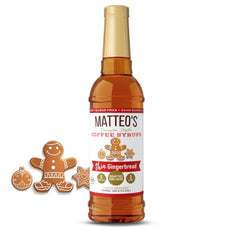 Sugar Free Coffee Syrup, Gingerbread | 6 x 750ml Bottles-0