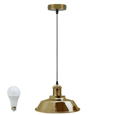 Vintage Modern Industrial Ceiling Lamp Shade Pendant Light Retro Loft French Gold~1320-1