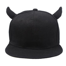 Black Cotton Punk Horn Cap - Puritific