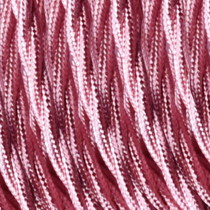 10m 2 Core Twisted Electric Cable Shiny Pink Color Fabric 0.75mm~4778-1