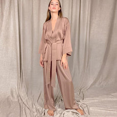 2 Piece Set Satin Sleepwear - Puritific