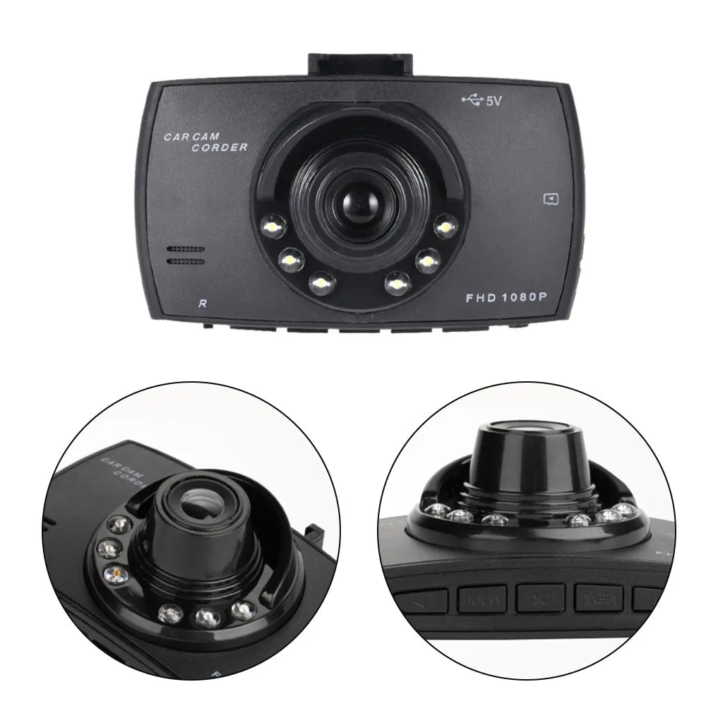 Vibe Geeks Full HD 1080p Car Dash Camera with FREE Reverse Camera-2