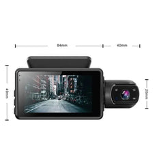 Vibe Geeks HD1080P Dual Lens Car Dash Cam Comprehensive Coverage-4