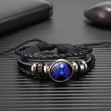 Zodiac Constellation Bracelet Braided Design Bracelet For Men Women Kids - Puritific