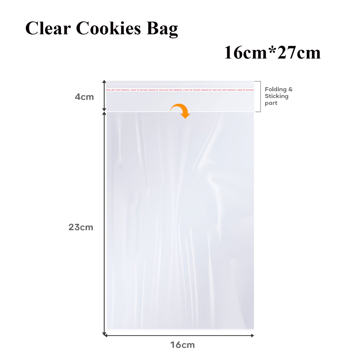 Clear Reclosable Zip Poly Bag Resealable Self Sealing Bag~5291-7