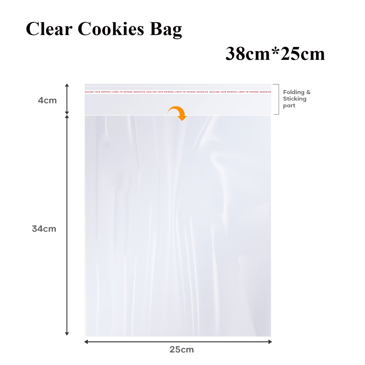 Clear Reclosable Zip Poly Bag Resealable Self Sealing Bag~5291-9