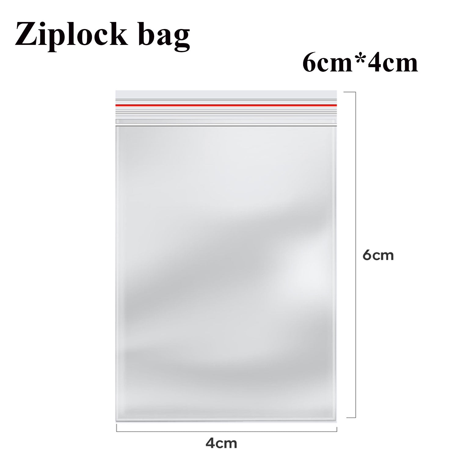 Resealable Self Sealing Bag Clear Reclosable Zip Poly Bag ~5292-5