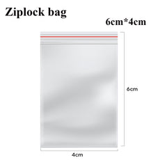 Resealable Self Sealing Bag Clear Reclosable Zip Poly Bag ~5292-5