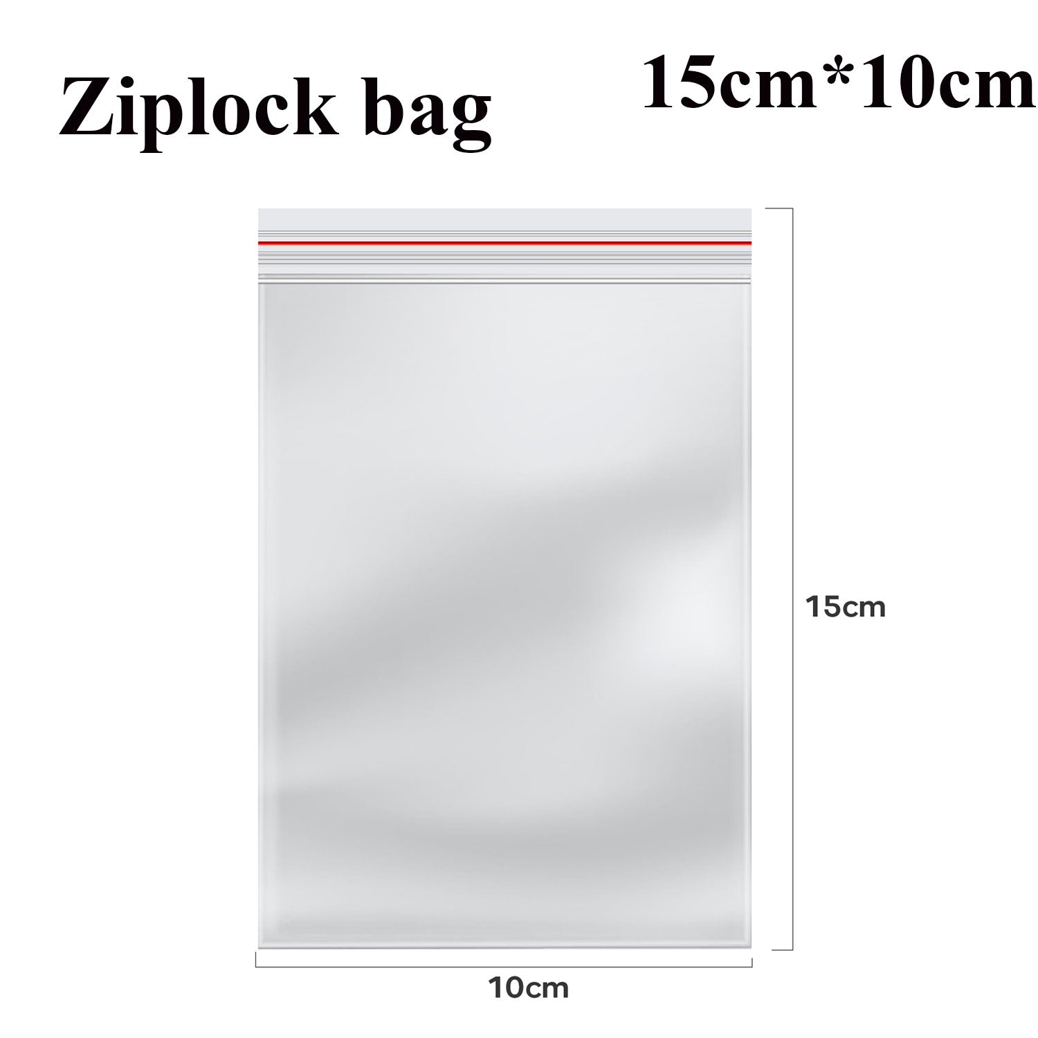 Resealable Self Sealing Bag Clear Reclosable Zip Poly Bag ~5292-8