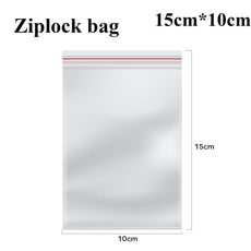 Resealable Self Sealing Bag Clear Reclosable Zip Poly Bag ~5292-8