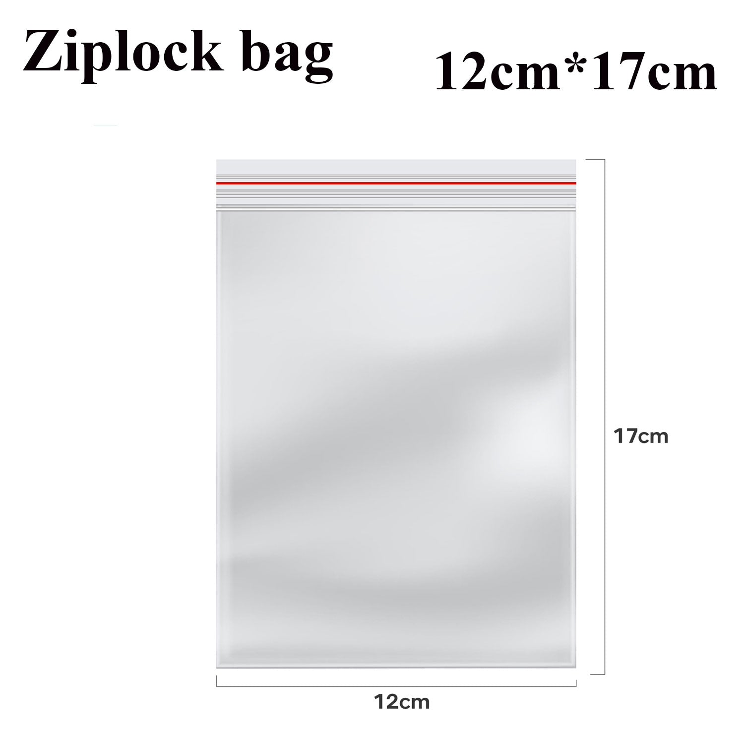 Resealable Self Sealing Bag Clear Reclosable Zip Poly Bag ~5292-9