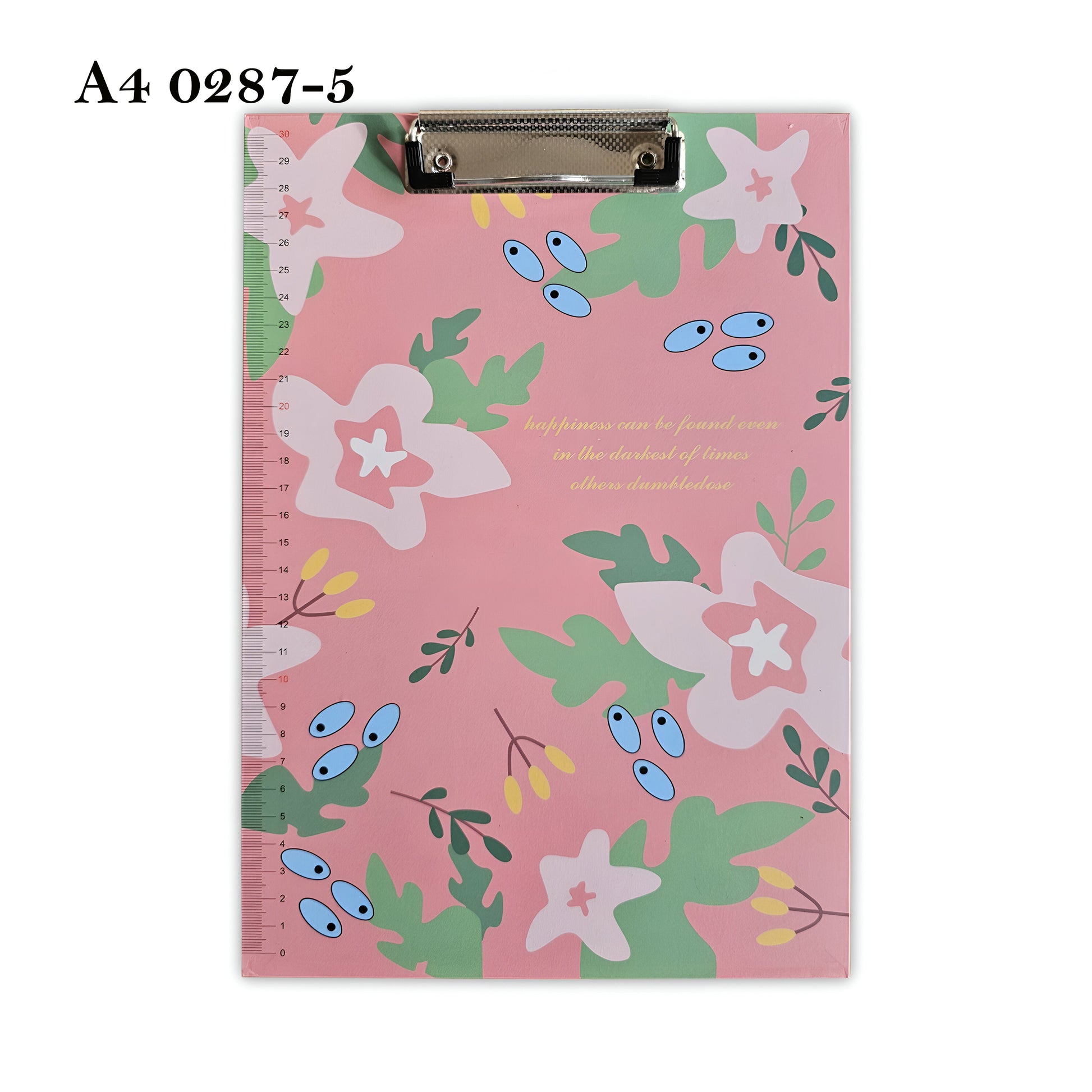 4Pack A4 Cute Print Paper Meta Clipboard With Ruler Scale Edge~5284-3