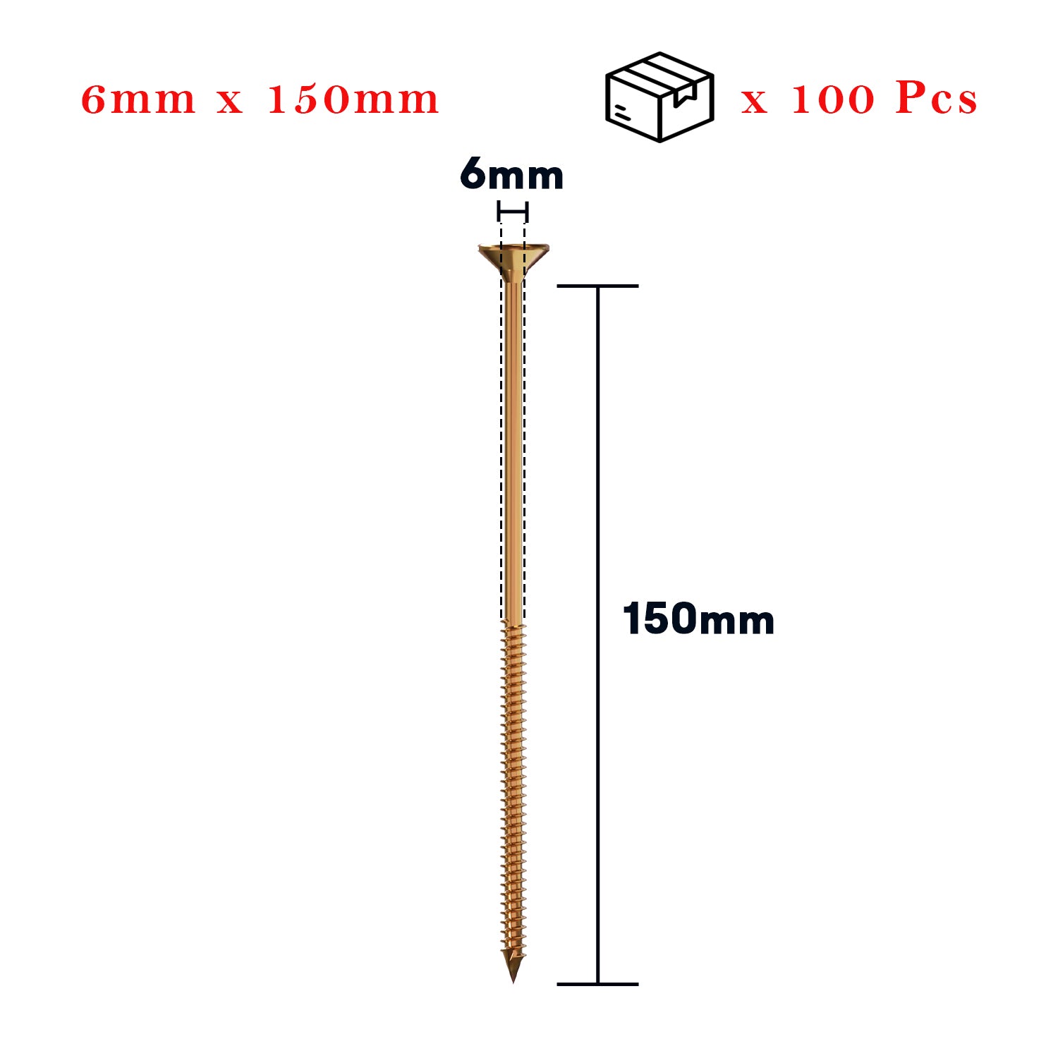 Self-Tapping Flat Countersinking Head Wood Screws~5382-17