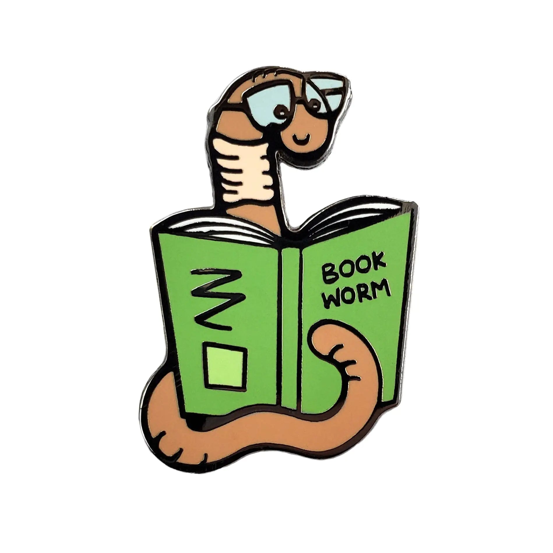 Book Worm Pin - Puritific